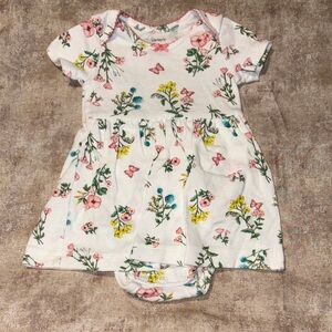 Carter's Floral Baby Bodysuit - Pink, Yellow, Green
